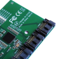 SATA Expansion Card 1 to 5 Port SATA3.0 Controller Card Motherboard SATA Port Multiplier Riser Card HUB Adapter. 