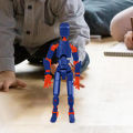 Lumina Multi-jointed Movable Robot Model 3d Printed Multi-jointed Robot Action Figure Movable Joints Model for Kids Adults Desktop Decoration Ornament Perfect Gift Idea Painting Action Figure. 