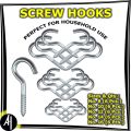 Screw Hooks (30 Pcs. - 5 Different Sizes). 