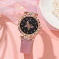 Fashion Quartz Wristwatch Crystal Rhinestone Pearl Quartz Watches Butterfly Watches. 