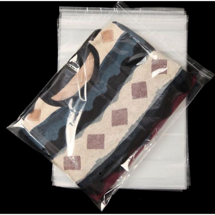 Transparent Seal Plastic Bags For Ladies Cloth Packing 14 x 18 inches