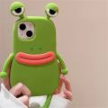 Funny 3D Frog Soft Phone Case For iPhone 14 13 11 12 Pro Max XS XR X 7 8 Plus SE Cartoon Cute Shockproof Bumper Cover. 
