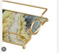 Makeup  Bathroom Vanity Tray, Perfume Soap Towel Holder Skincare Organizer Countertop. 