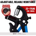 GP-707 Dual Hand Grip Strengthener Adjustable gripper (10-40kg) Forearm Exerciser Wrist Strengthener Grip Strength Trainer Wrist Strengtheners Grip Trainer RED Exerciser Workout Gear Home Gym Exercise Equipment Hand Gripper. 