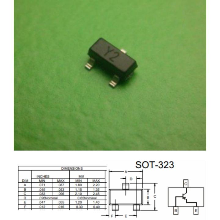 10pcs SS8550 Y2 PNP SMD transistor SOT-23 high current