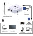VGA To HDMI Video And Audio Video Converter Adapter For HDTVs. 
