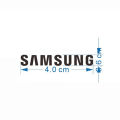 Suitable for Samsung logo metal sticker screen monitor logo sticker computer decoration sticker TV sticker. 