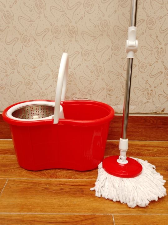 Stainless%20Steel%20360%20Spin%20Mop%20with%20Bucket,Automatic%20Rotary%20Floor%20Cleaning%20System,2%20Microfiber%20Mop%20Heads%20Easy%20Press%20Handle%20Mop%2045x25x22cm(18x10x9inch)%20-%20Image%202