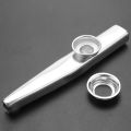 Kazoo Aluminum alloy Metal with 5 pcs Gifts Flute Diaphragm for Children Music-lovers. 