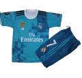 Ronaldo Real Madrid 2017 Away Football Kit for Kids Shirt and Short C Green. 