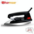 Lightweight Iron - Dry Iron - 1000 Watts - 2 Years Warranty - black Colour - presses stree-. 