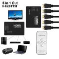 Hdmi Switch 5 Port 2k/4k / HDMI Switch 5 to 1 / HDMI 5 Port Swither 5 In 1 Out With Remote. 
