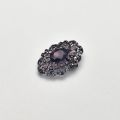 Leena Impex Antique Oval Shape Purple Art Deco Brooch pin. 