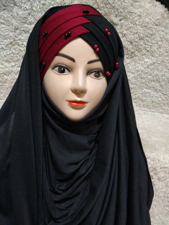 Perl%20Turkish%20Hijab.Doubl%20colour%20Combination%20Ready%20to%20wear.%20-%20Image%203