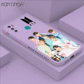 Hontinga for Infinix Hot 9 Play Back Cover Fashion Cool BTS Side Design Case Square Edge Liquid Silicone Phone Case. 