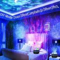 Q06 Aurora Light Projector Northern Light Projection Galaxy Lamp, Remote Control, Multiple Light Modes, Dreamy Indoor Atmosphere Light, Gift For Birthdays Various Festivals, Black. 