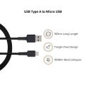 100% Original Xiaomi Mi Micro USB Braided Cable 100cm Black , Mi Micro USB Braided Cable (1m) Black ,  Mi Micro USB Braided Data Cable (100cm) Black Color. 