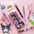 Kuromi Ball Pen Metal Pendant Press Gel Sanrio 0.5mm Black Water-Based Student Exam Signature Stationery Wholesale Exchange Gifts. 