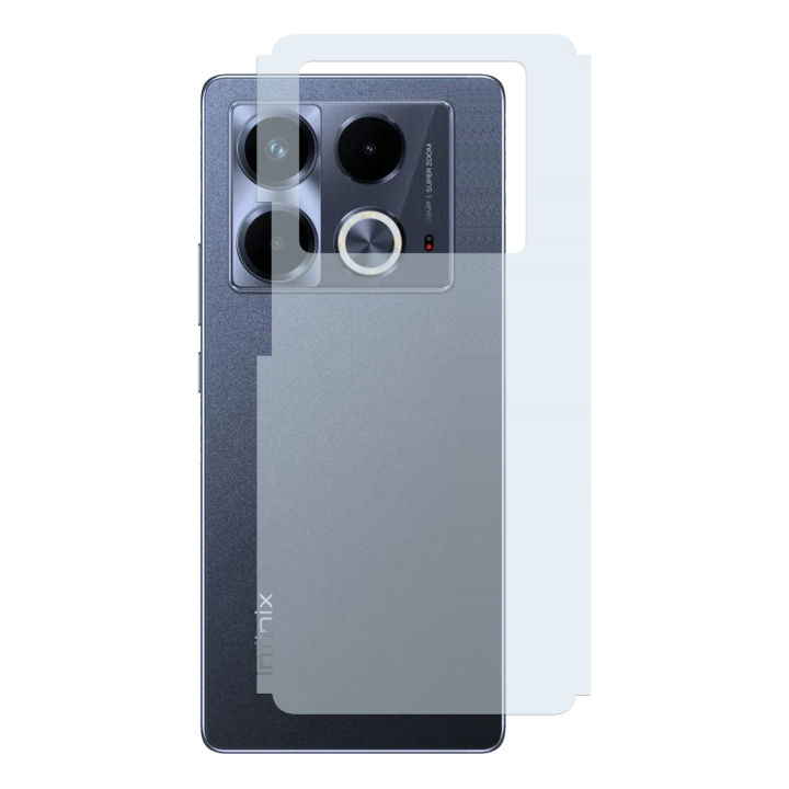 Infinix Note 40 Back Protector Carbon Fiber Matte Soft Skin Sheet For Infinix Note 40