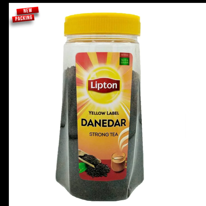 YELLOW LABEL TEA MEGA DAANE JAR -NOW- DANEDAR STRONG TEA - 475 GM