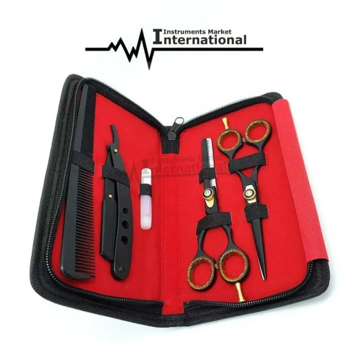 Travel%20Shaving%20Kits%20for%20Men%20Gift%20Set%EF%BC%8C4%20Piece%20-%20Includes%20Manual%20Razor,%20Beard%20Comb%20and%202%20Mustache%20Scissor%20-%20Image%202