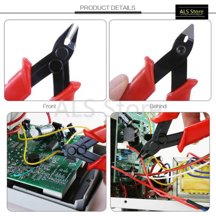 BESTOOL] Mini Diagonal Cutting Pliers Nippers Wire Cable Cutter Made of Manganese Steel with Rubber Handle - 120mm - BST-109