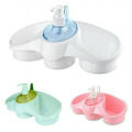 Kitchen Tool Sink Organizer Sponge Holder For Kitchen Tidy Soap Dispensing Sponge Holder - Plastic - 1 Pc. 