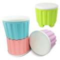 2 pc Storage Stool Plastic Large Capacity Stackable Storage Box Footstool Seat. 
