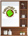 Strong and Heavy New Look Bathroom Cabinet with Mirror and Shelves by eFurniturePk. 