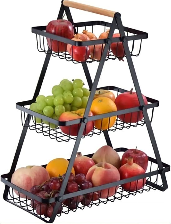 Kitchen%20Organizer/%20Fruit%20Basket/%20Vegetable%20Stand/%20Kitchen%20Counter%20Rack%20In%20Black%20Color%20-%20Image%208
