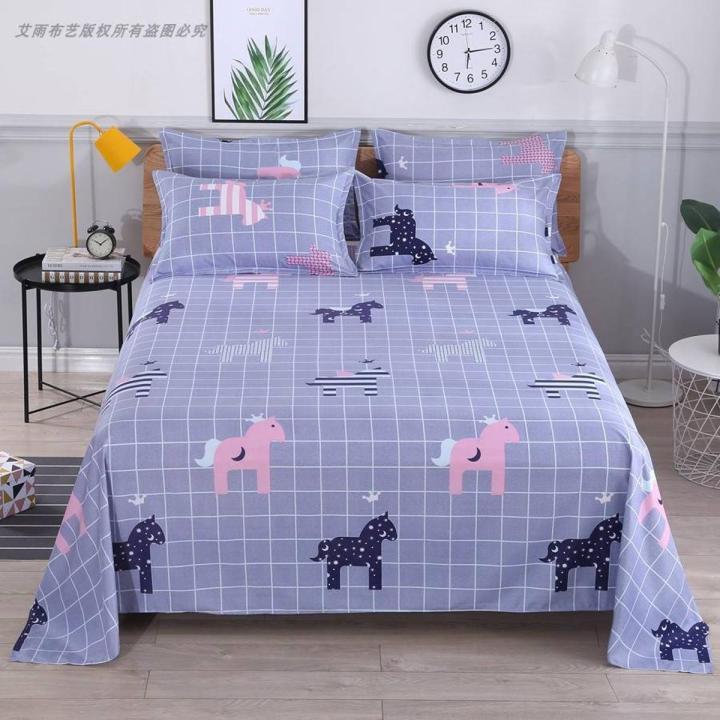 Summer sheets single-piece quilt pillowcase 2 three-piece single dormitory 1.5m double washed cotton 2021 new