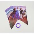 FROZEN THEME BIRTHDAY BANNER ( PACK OF 10 BANNER CARDS WITH RIBBON ). 