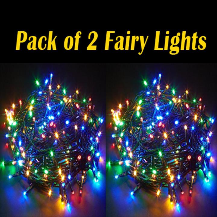 Fairy Lights Multicolor Pack of 2 Decoration Lights Led Lights Still LED Long String Best Quality LED Light