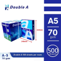 Double A Paper A5 Size 70 gm. 