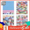 HelloWorld Color Card Stickers Multi-function 100 Colors Diamond Painting Stickers. 
