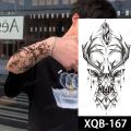 【Good-Love Store】Temporary Tattoo Sticker Black Ice Dragon Blossom Flash Tattoos Tree Fox Body Art Arm Fake Tatoo Women. 