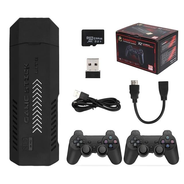 Game Stick X2 Plus & GD10 PRO 64GB & 128GB Retro Video Game 4K 3D HD Console Wireless Controller TV 40+ Emulator For PS1/N64/DCGame Stick X2 Plus & GD10 PRO 64GB Retro Video Game 4K 3D HD Console Wireless Controller TV 40+ Emulator