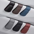 【HOT】 Magnetic Leather Eyeglass Hanger Clip Universal Car Sunglasses Holder Magnetic Eyeglass Hanger Clip For Cars Ticket Card Clip. 