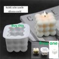 Buy One Get Free One Cube Candle Mold/ Bubble Candle Mould  /3D Bubble Silicone/ Mold  Soap Molds  / Mini Bubble Mold. 