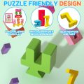 Wooden Number Building Blocks - 20Pcs Stacking for 3+ Years Old Kids, Digital Building Blocks, 1-10 Digital Blocks Toys, Balance Competition Toy, Educational Gift for Boys and Girls. 