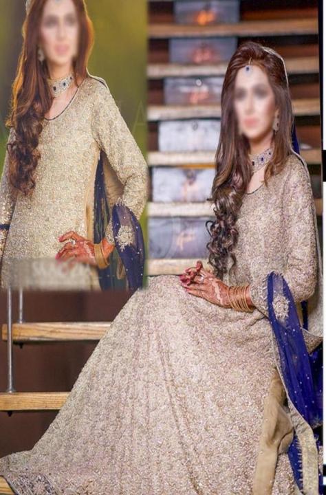 Bridal maxi 3 pcs suit chiffon