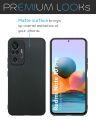 Xiaomi Redmi Note 10 Pro AirBag anti shock Drop Resistance Matte Black Back Cover Case Flexible and Soft With Camera Protection Bump. 