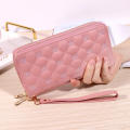 Luxury Long wallet Elegant Fashion Double zipper Clutch Large capacity Women  money bag for Daily use Party Shopping Travel Gift option. 