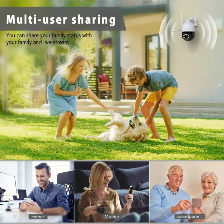 DEKCO%20DC5L%202K%20Security%20Camera%20Outdoor/Home,%20WiFi%20Outdoor%20Security%20Cameras%20Pan-Tilt%20360%20deg%20View,%203MP%20Dome%20Surveillance%20Cameras%20with%20Motion%20Detection%20and%20Siren,%202-Way%20Audio,Full%20Color%20Night%20Vision,%20Waterproof%20-%20Image%207