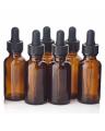 Pack of 5- Essential Oil Empty Bottles High grade Color Coated luxury glass small dropper bottles Coated Glass Bottle Empty Bottle for Serum with White Droppers Refillable Packaging. 