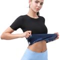 Sauna Suit for Women Weight Loss Short Sleeve Sauna Shirt Sweat Vest Fitness Slimming Body Waist Trainer Vest Workout. 