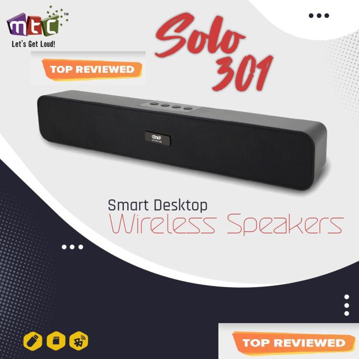 MTC Solo 301 Desktop Speaker All in One, Audio, Audio Speakers, Computer Accessories, Home Theatres, Laptops & Computers, Portable Audio, Speakers Wireless Speaker with Base - MTC 301