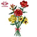Lululemon Building Block Ornament Smooth Edge Romantic Rose Flower Building Block Toy Holiday Gift. 