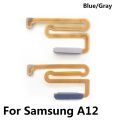 Fingerprint Sensor Home Return Key Menu Button With Side Power On Off Side Key Button Flex For Samsung Galaxy A12. 