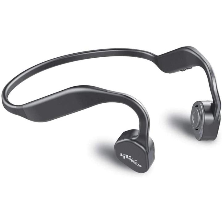 Vidonn F1( Grey )Titanium Open-Ear Headphones (Bone Conduction Technology), Wireless with Bluetooth and Mic for Running Cycling Hiking